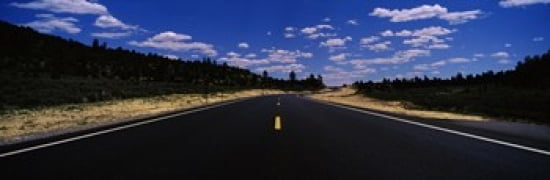 Highway passing through landscape New Mexico USA Canvas Art - Panoramic Images (36 x 12)