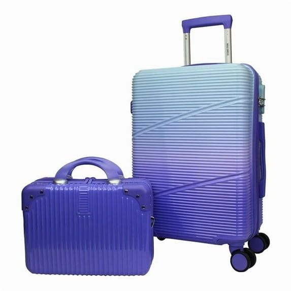 Highways 2-Piece Hardside Carry-On Spinner Luggage Set - Lavender