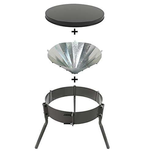 Highwild Deer Feeder 30Gallon Barrel Kit Steel Lid Barrel Band