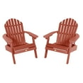 thumbnail image 1 of Highwood 2-pc Hamilton Adirondack Set - Folding and Reclining, Outdoor, Eco-friendly, Synthetic Wood, 1 of 5