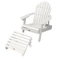thumbnail image 1 of Highwood 2-pc Hamilton Adirondack Set with 1 Folding Ottoman - Folding & Reclining, Outdoor, Eco-friendly, Synthetic Wood, 1 of 9