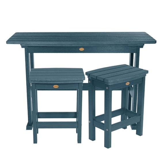 Highwood 3-pc Lehigh Balcony Set - Counter Height, Outdoor, Eco-friendly, Synthetic Wood