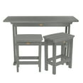 thumbnail image 1 of Highwood 3-pc Lehigh Balcony Set - Counter Height, Outdoor, Eco-friendly, Synthetic Wood, 1 of 10
