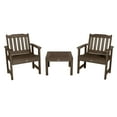 thumbnail image 1 of Highwood 3-pc Lehigh Garden Chair Set with 1 Square Side Table - Outdoor, Eco-friendly, Synthetic Wood, 1 of 7