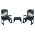 thumbnail image 1 of Highwood 3-pc Lehigh Rocking Chair Set - 2 Lehigh Rockers and 1 Adirondack Side Table, Outdoor, Eco-friendly, Synthetic Wood, 1 of 6