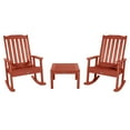 thumbnail image 1 of Highwood 3-pc Lehigh Rocking Chair Set - 2 Lehigh Rockers and 1 Adirondack Side Table, Outdoor, Eco-friendly, Synthetic Wood, 1 of 6