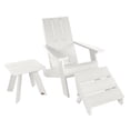 thumbnail image 1 of Highwood 3-pc Modern Adirondack Set with Modern Adirondack Chair, 1 Modern Side Table & 1 Modern Folding Ottoman - Outdoor, Eco-friendly, Synthetic Wood, 1 of 8