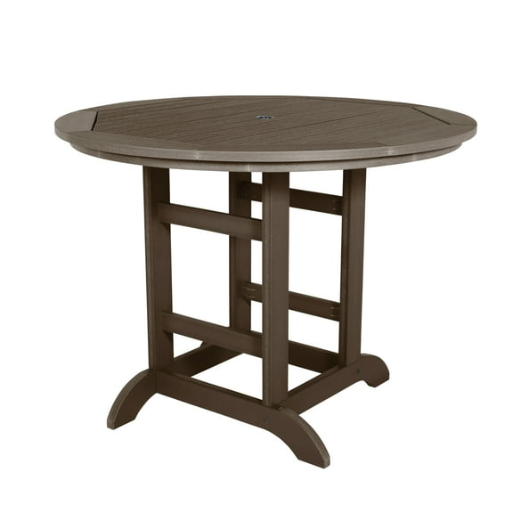 Highwood 48" Round Dining Table - Counter Height, Outdoor, Eco-friendly, Synthetic Wood