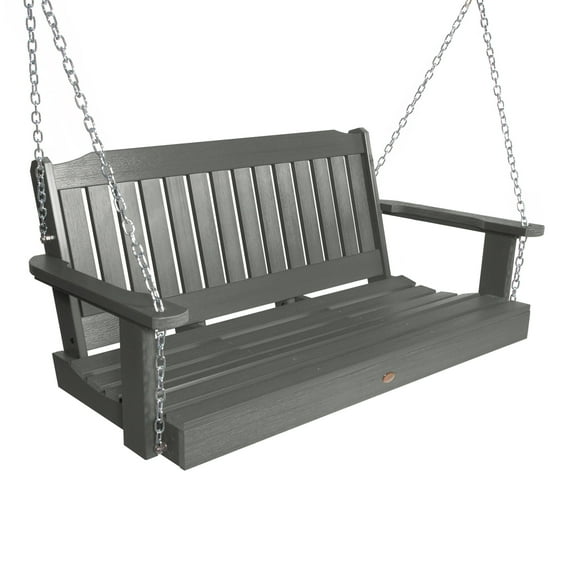Highwood 4ft Lehigh Porch Swing - Outdoor, Eco-friendly, Synthetic Wood