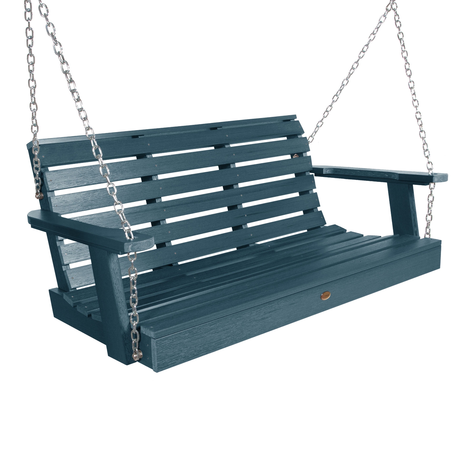 Nantucket Blue Recycled Plastic 4ft Outdoor Porch Swing