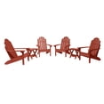 thumbnail image 1 of Highwood 6-pc Classic Westport Adirondack Set with 4 Classic Westport Adirondack Chairs and 2 Folding Side Tables - Outdoor, Eco-friendly, Synthetic Wood, 1 of 8