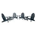 thumbnail image 1 of Highwood 6-pc Classic Westport Adirondack Set with 4 Classic Westport Adirondack Chairs and 2 Folding Side Tables - Outdoor, Eco-friendly, Synthetic Wood, 1 of 8