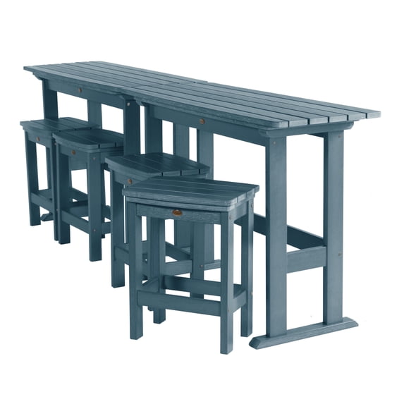 Highwood 6-pc Lehigh Balcony Set - Counter Height, Outdoor, Eco-friendly, Synthetic Wood