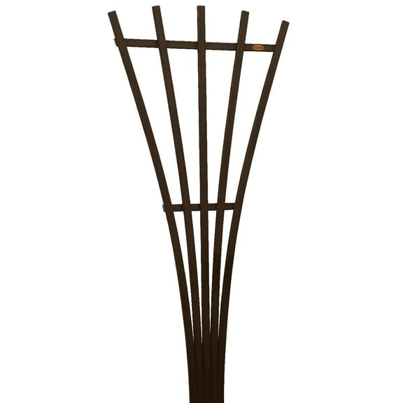 Highwood 6ft Traditional Fan Trellis - 30" L x 1.4" W x 72" H, Outdoor, Eco-friendly, Synthetic Wood