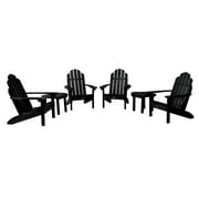 Highwood 6pc Classic Westport Adirondack Set with 2 Classic Westport Side Tables