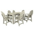 thumbnail image 1 of Highwood 7-pc Hamilton Dining Set - 42" x 72" Rectangle Table, Counter Height, Outdoor, Eco-friendly, Synthetic Wood, 1 of 10