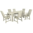 thumbnail image 1 of Highwood 7-pc Weatherly Dining Set - 42" x 72" Rectangle Table, Dining Height, Outdoor, Eco-friendly, Synthetic Wood, 1 of 6