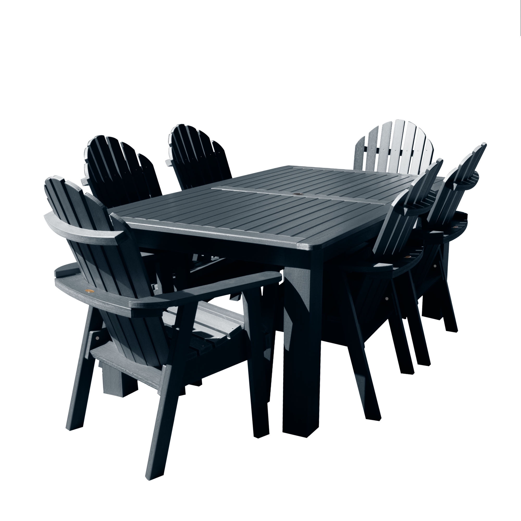 Hamilton Blue 7-Piece Rectangular Outdoor Dining Set