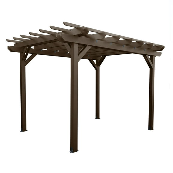Highwood Bodhi 10' x 12' Pergola - Outdoor, Eco-friendly, Synthetic Wood