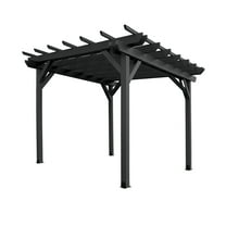 Highwood Bodhi 12' x 12' Pergola - Outdoor, Eco-friendly, Synthetic Wood
