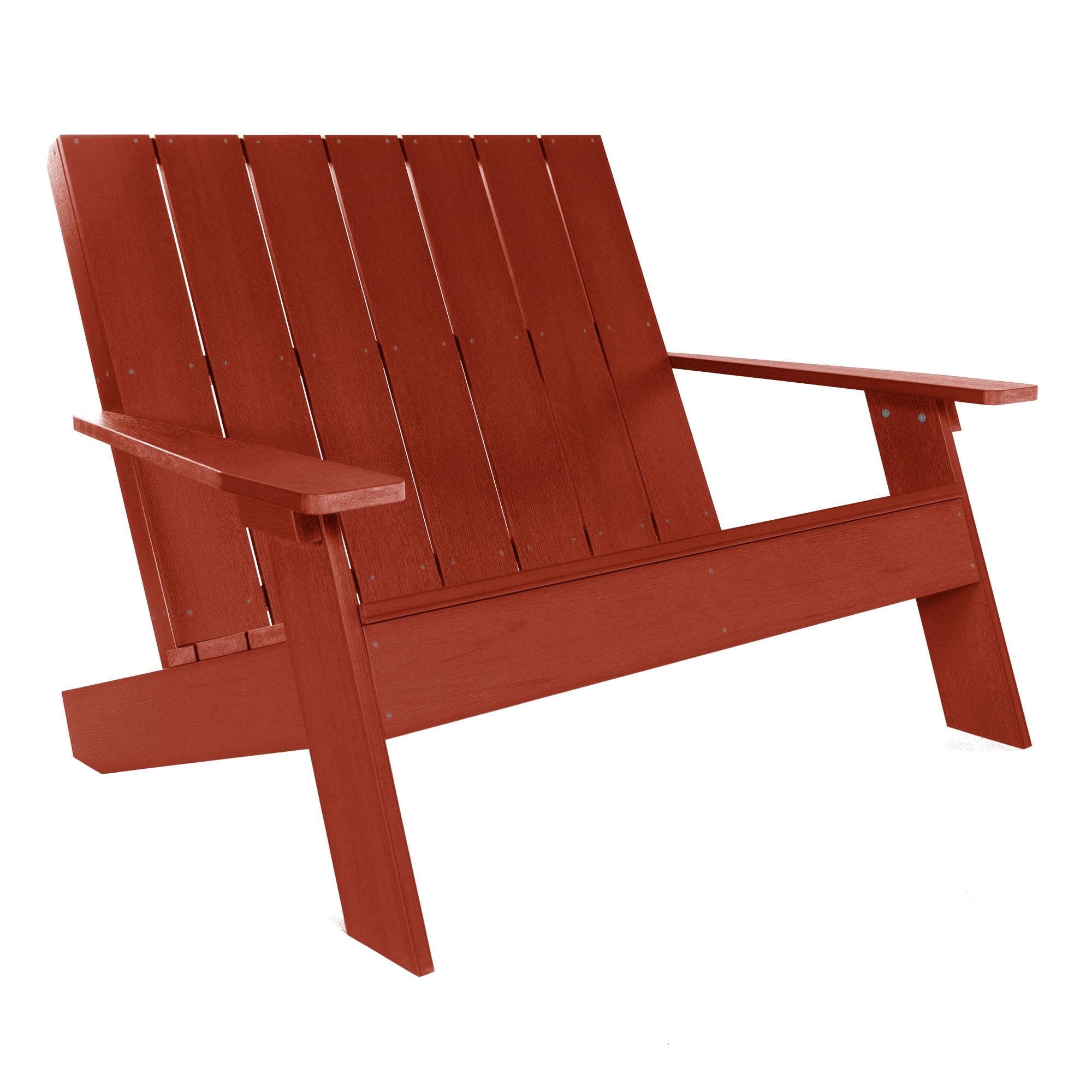 Highwood Double Wide Modern Adirondack Chair - Outdoor, Eco-friendly, Synthetic Wood