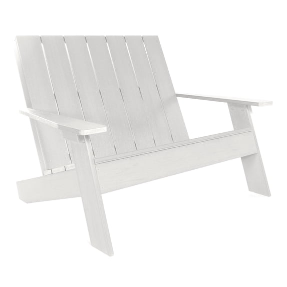 Highwood Double Wide Modern Adirondack Chair - Outdoor, Eco-friendly, Synthetic Wood