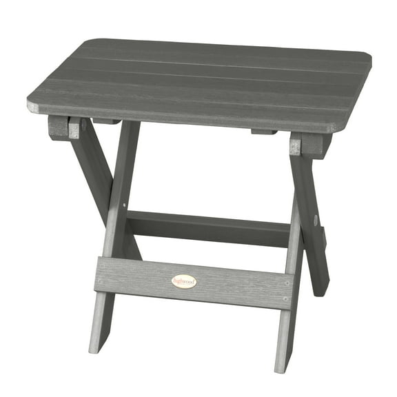 Highwood Folding Adirondack Side Table - 20" L x 13.8" W x 17.2" H, Outdoor, Eco-friendly, Synthetic Wood