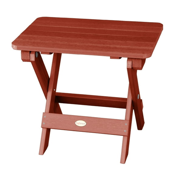 Highwood Folding Adirondack Side Table - 20" L x 13.8" W x 17.2" H, Outdoor, Eco-friendly, Synthetic Wood