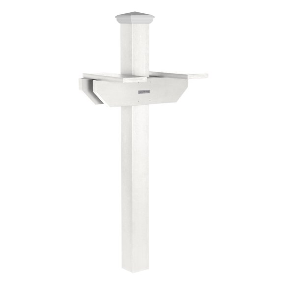 Highwood Hazleton Side-by-Side Mailbox Post - In-Ground, 41" H, 4" x 4" Post