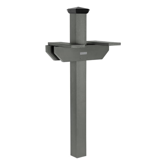 Highwood Hazleton Side-by-Side Mailbox Post - In-Ground, 41" H, 4" x 4" Post