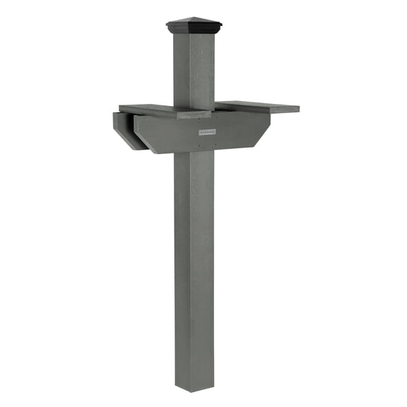Highwood Hazleton Side-by-Side Mailbox Post - In-Ground, 41" H, 4" x 4" Post
