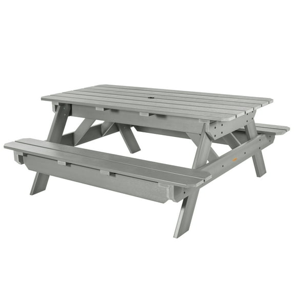 Highwood Hometown Picnic Table -Outdoor, Eco-friendly, Synthetic Wood