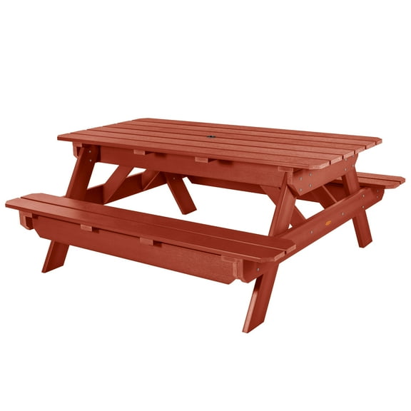Highwood Hometown Picnic Table -Outdoor, Eco-friendly, Synthetic Wood