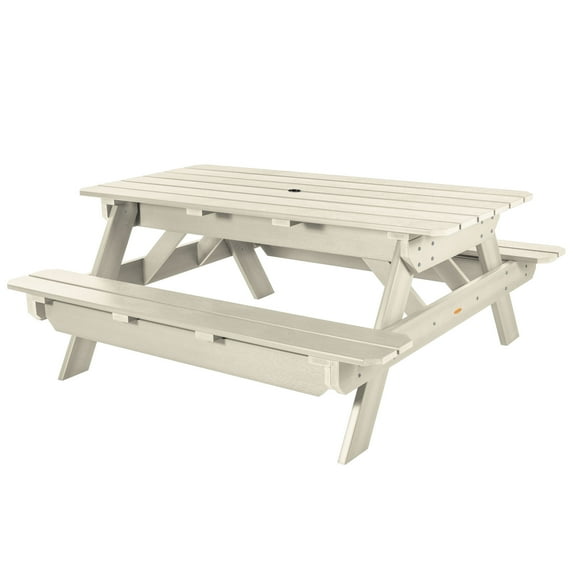 Highwood Hometown Picnic Table -Outdoor, Eco-friendly, Synthetic Wood