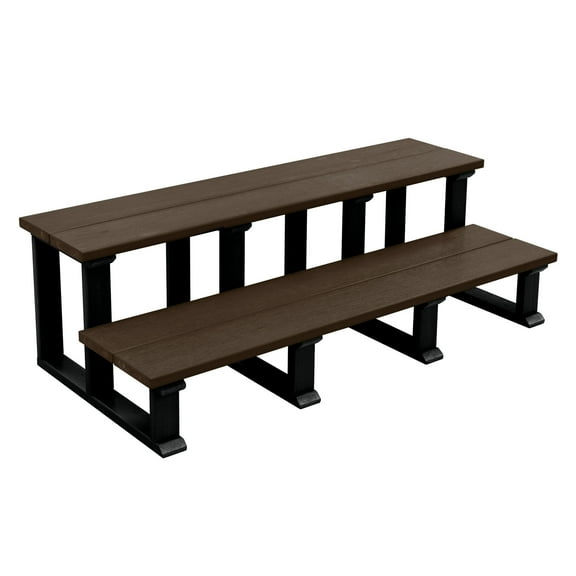 Highwood Hot Tub, Two Tier Steps - 48" Wide, Outdoor, Eco-friendly, Synthetic Wood