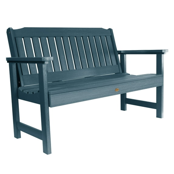 Highwood Lehigh 4ft Garden Bench - 2-Person, Eco-friendly, Synthetic Wood