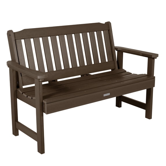 Highwood Lehigh 4ft Garden Bench - 2-Person, Eco-friendly, Synthetic Wood