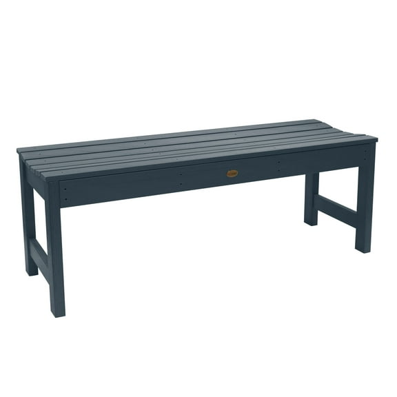 Highwood Lehigh 4ft Picnic Bench - 2-Person, Eco-friendly, Synthetic Wood