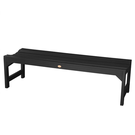Highwood Furniture Lehigh Picnic Bench 4ft-Finish:Black,Size:59.5"L x 20"D x 16.5"H
