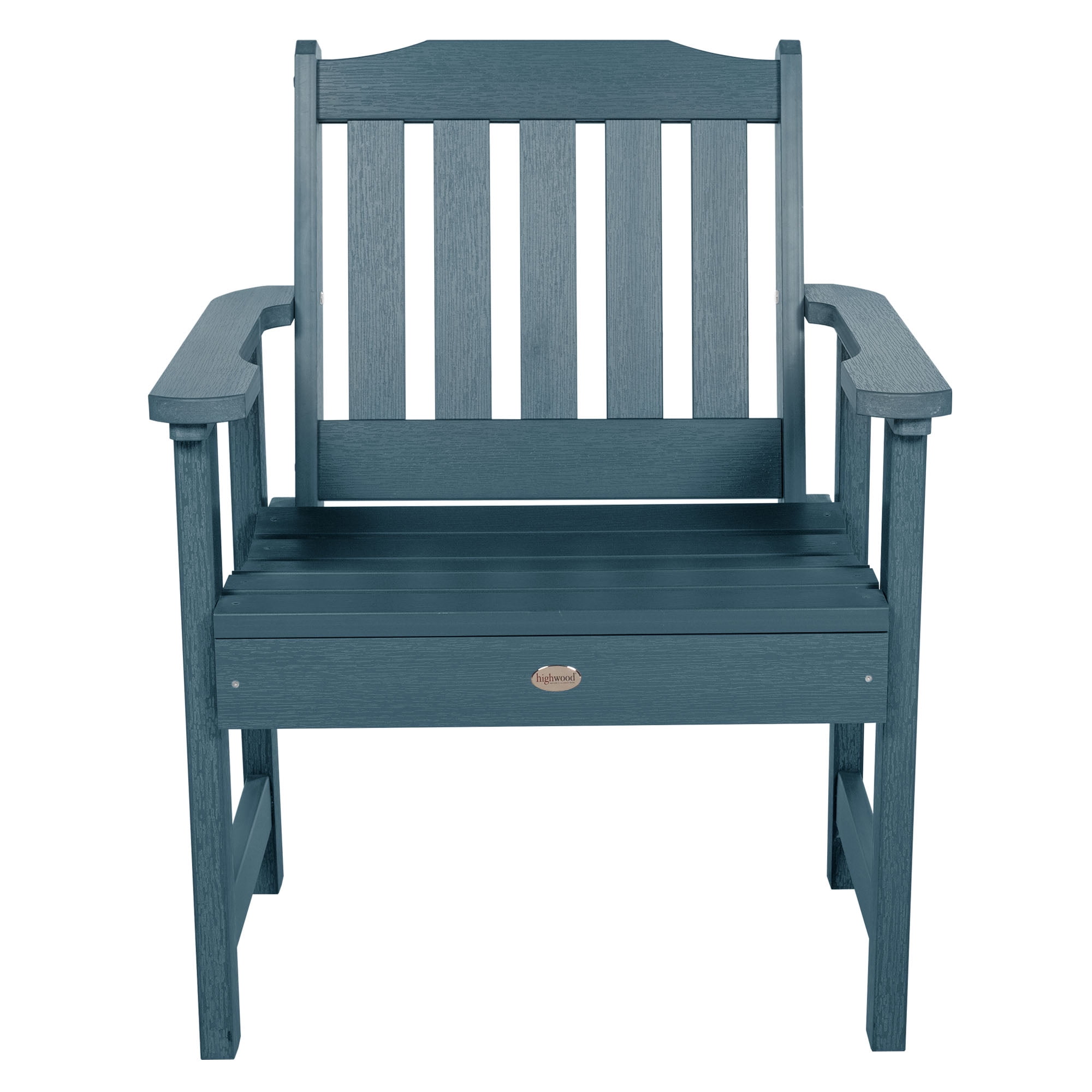 Lehigh Nantucket Blue Plastic Outdoor Conversation Chair