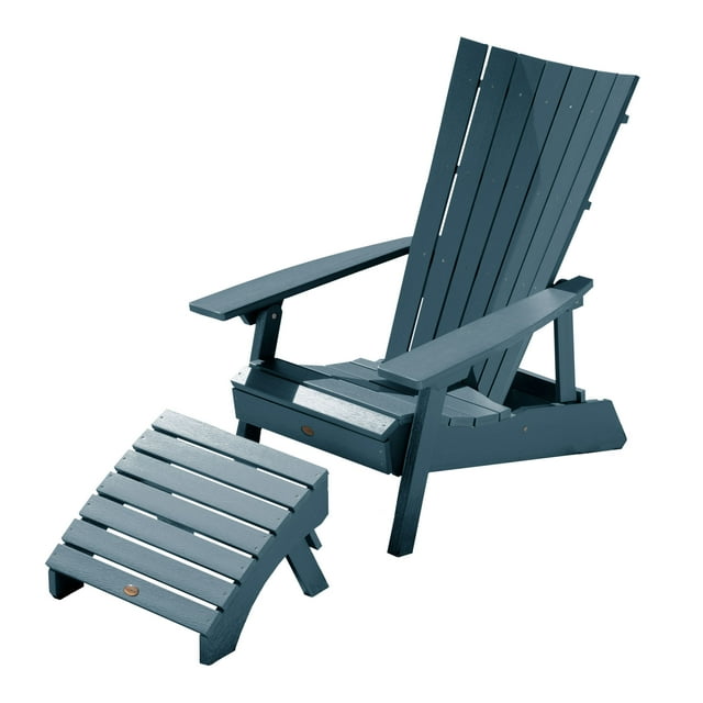 Highwood Manhattan Beach Adirondack Chair with Folding Ottoman