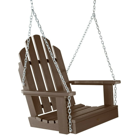 highwood Classic Westport Single Seat Outdoor Swing Weathered Acorn