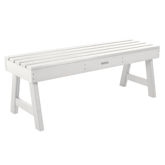 Highwood Weatherly 4-ft Picnic Bench - 2-Person, Eco-friendly, Synthetic Wood