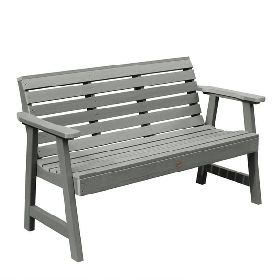 Highwood Weatherly 5-foot Garden Bench - 2-Person, Eco-friendly, Synthetic Wood