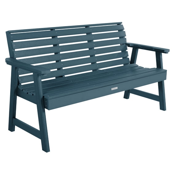 Highwood Weatherly 5-foot Garden Bench - 2-Person, Eco-friendly, Synthetic Wood