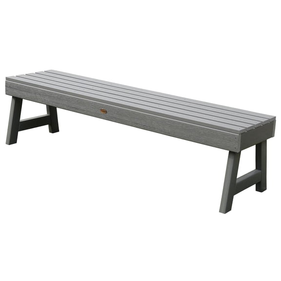 Highwood Furniture Weatherly Picnic Bench 4ft-Finish:Coastal Teak,Size:59.5"L x 20"D x 16.5"H