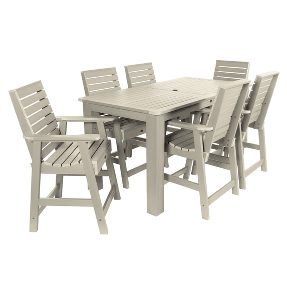 Highwood Weatherly 7pc Rectangular Counter Dining Set