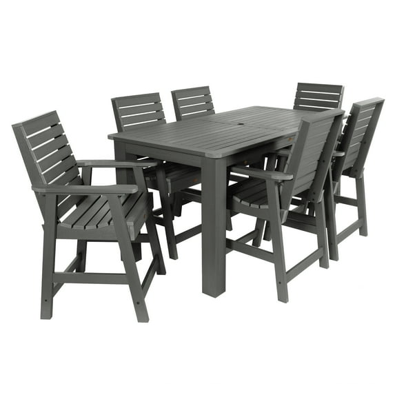 Highwood Weatherly 7pc Rectangular Counter Dining Set