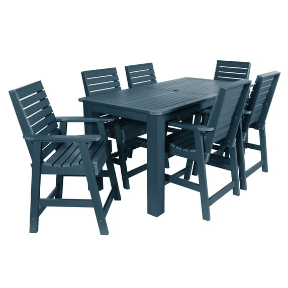 Highwood Weatherly 7pc Rectangular Counter Dining Set