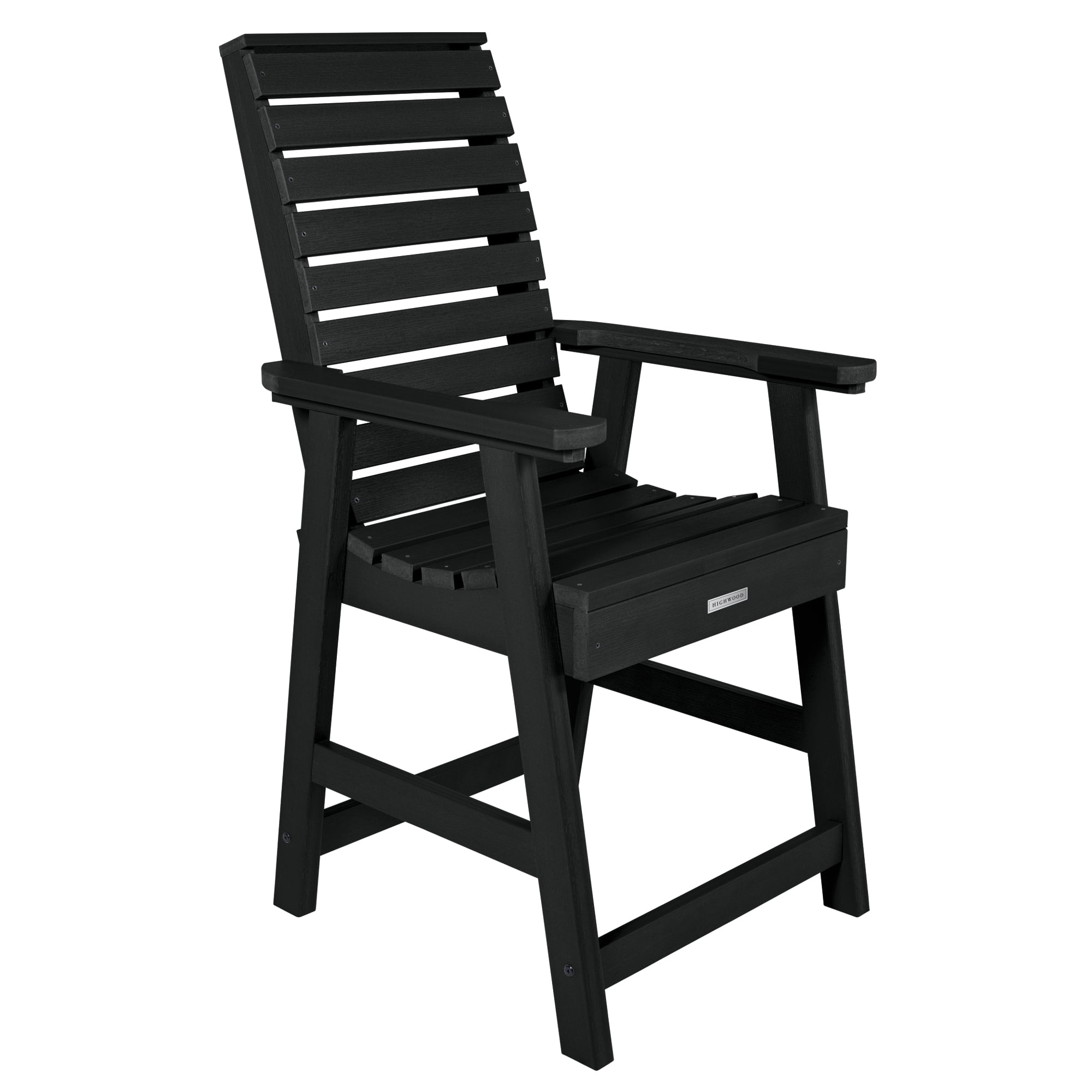 Highwood Weatherly Contemporary Black Counter-Height Dining Chair